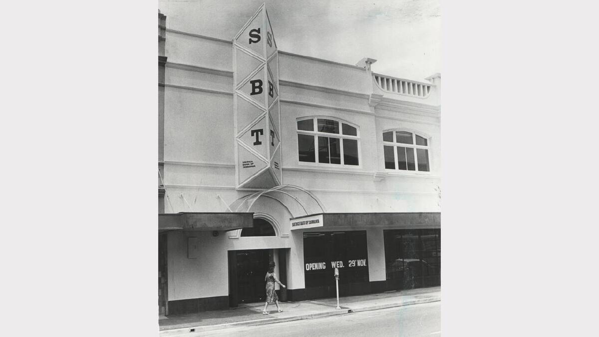 Savings Bank of Tasmania on Brisbane Street. December 13, 1978.