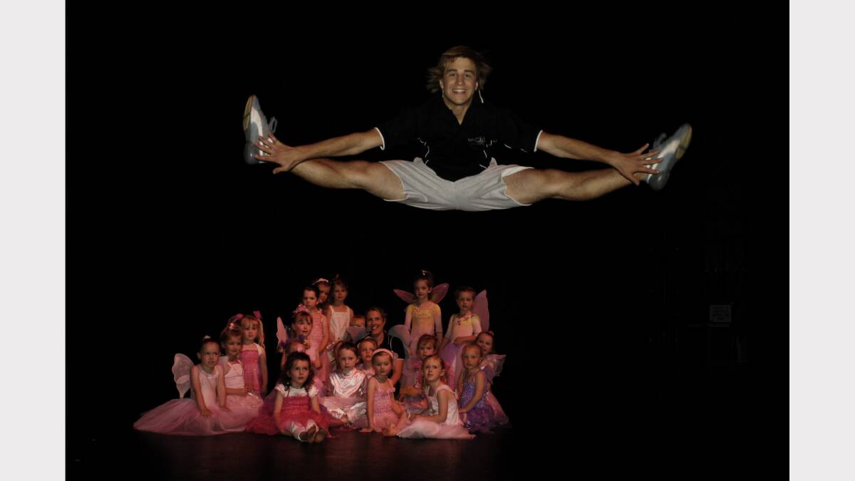 Dancer Lockhart Brownlie when he was 16 warming up at the first annual Dance Fit concert in 2006. 
