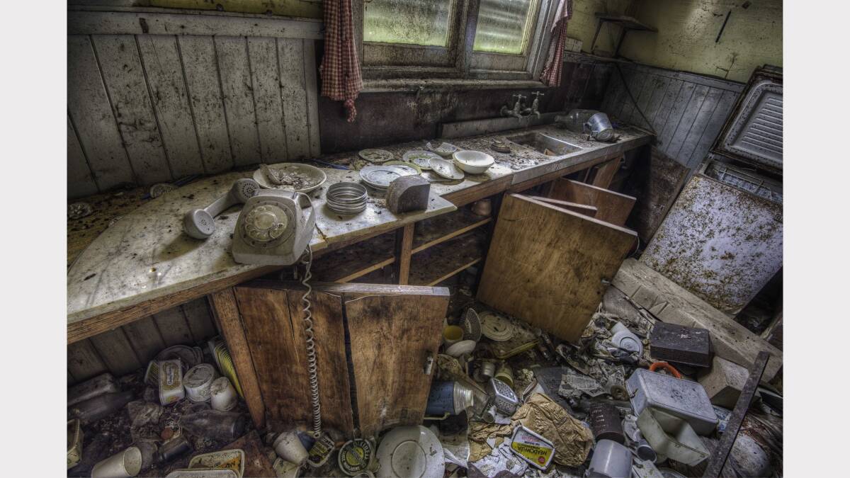 Chaos in an abandoned farmhouse that raises unanswered questions. Picture: Urbex Photography.