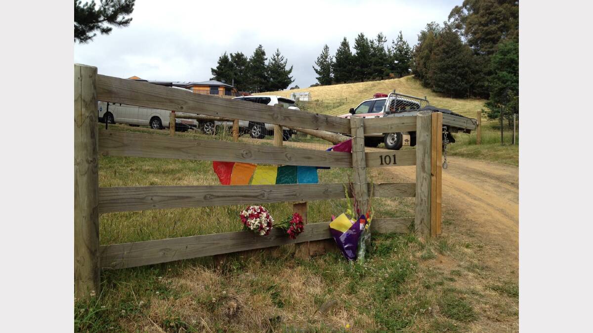 Flowers outside the gate of the Mountain River property. PICTURE: LORETTA JOHNSTON.