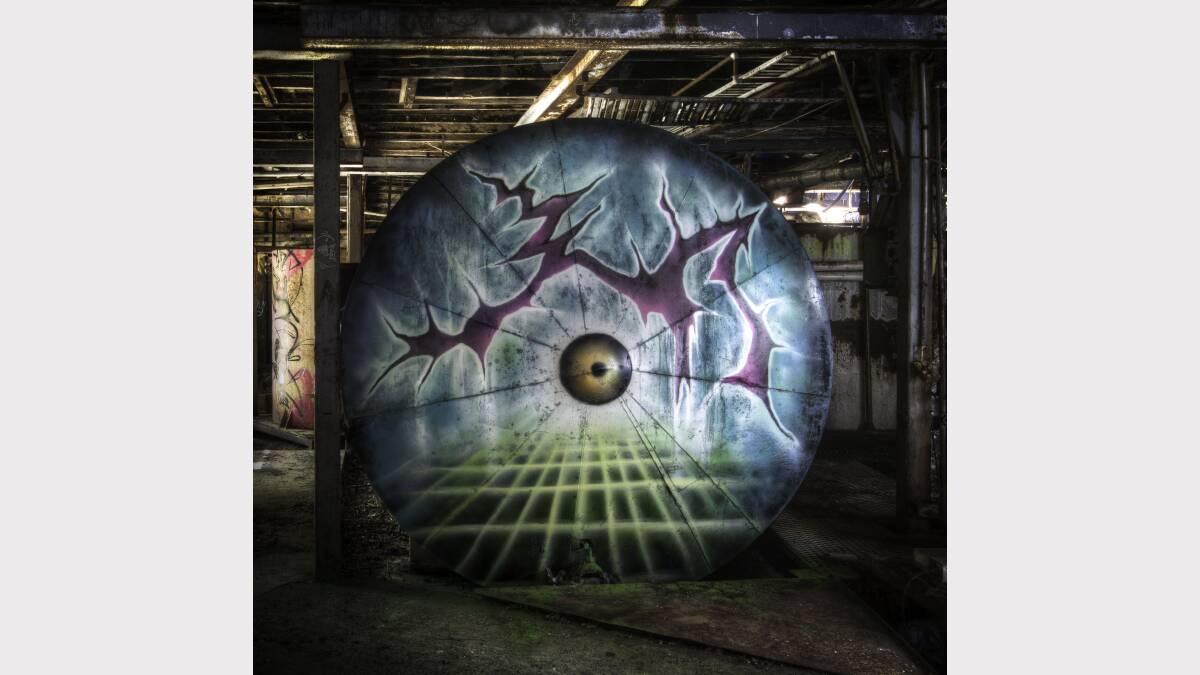 Graffiti at the old tannery. Picture: Urbex Photography.