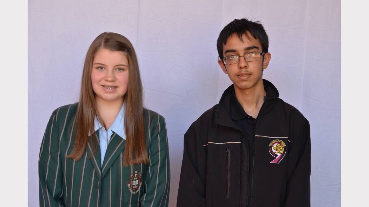 Merit: Mollie Daley, of St Mary's College, and Shifan Patel, of The Hutchins School.