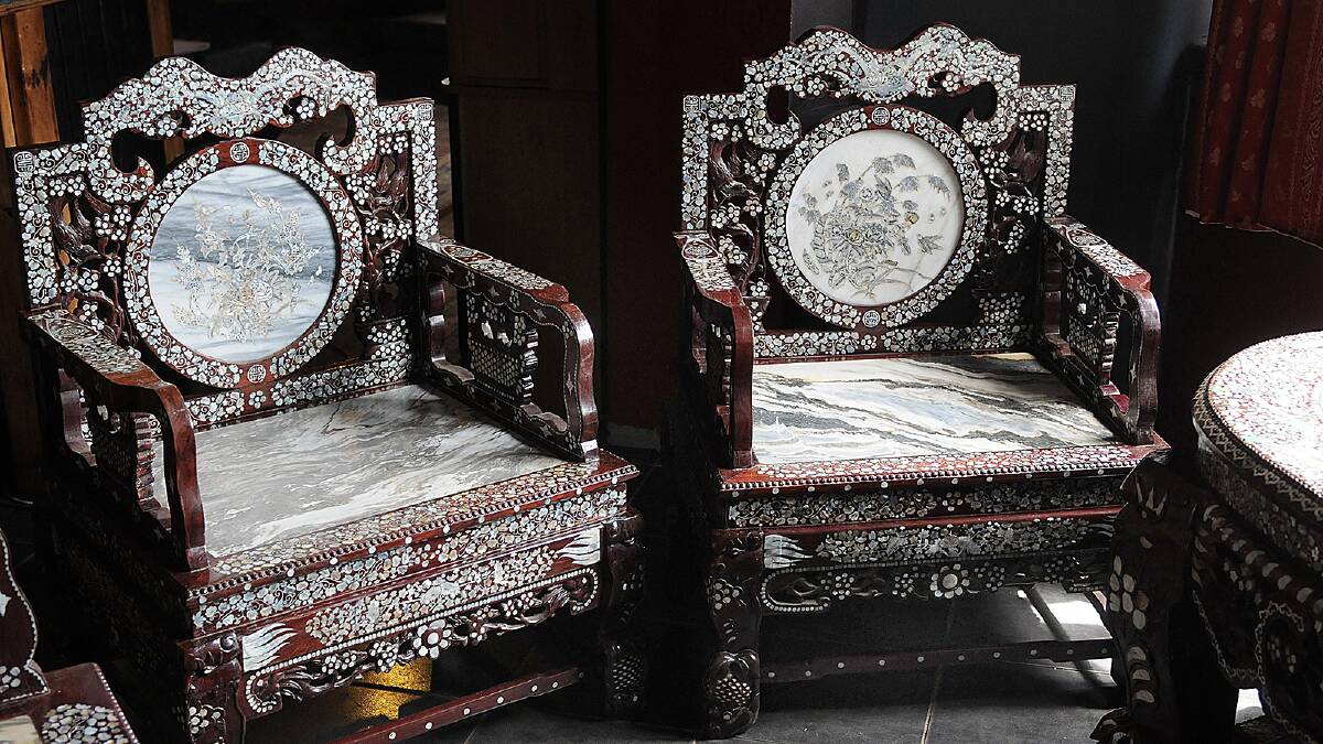 Chinese furniture collection. Picture: Paul Scambler