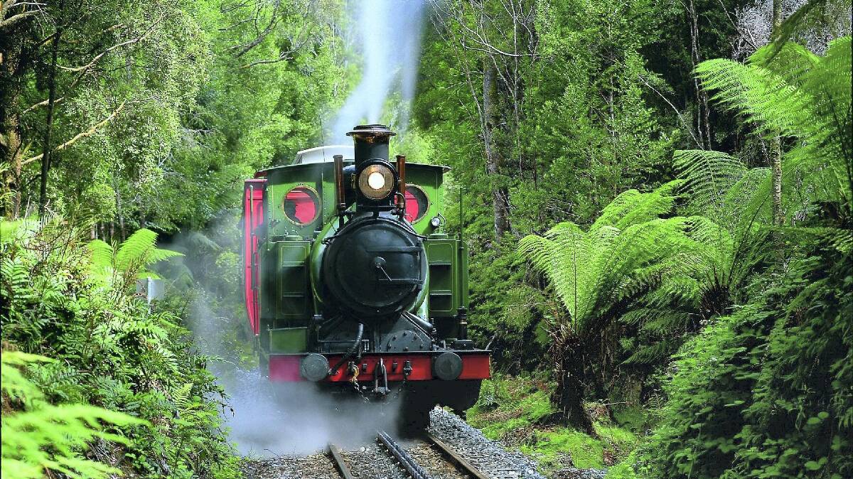 The West Coast Wilderness Railway on the state's West Coast.