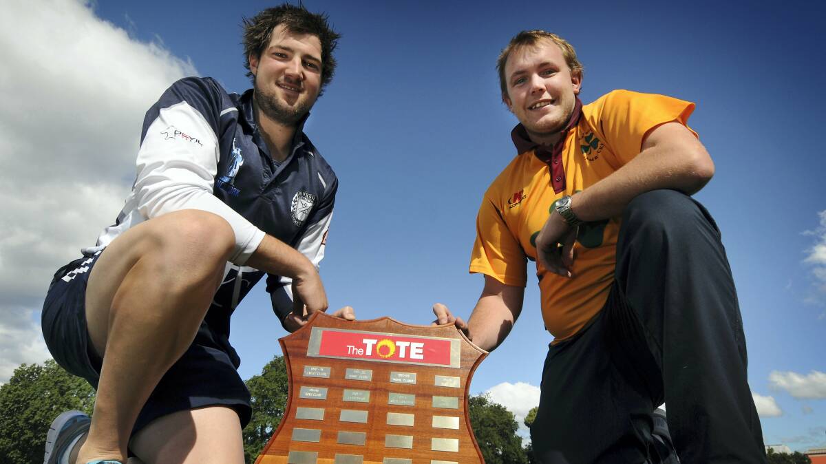 Riverside's Tom Garwood and  Westbury's Kieren Hume will be keen to  claim the NTCA  T20 grand final shield after tonight's final. Picture: PHILLIP BIGGS  
