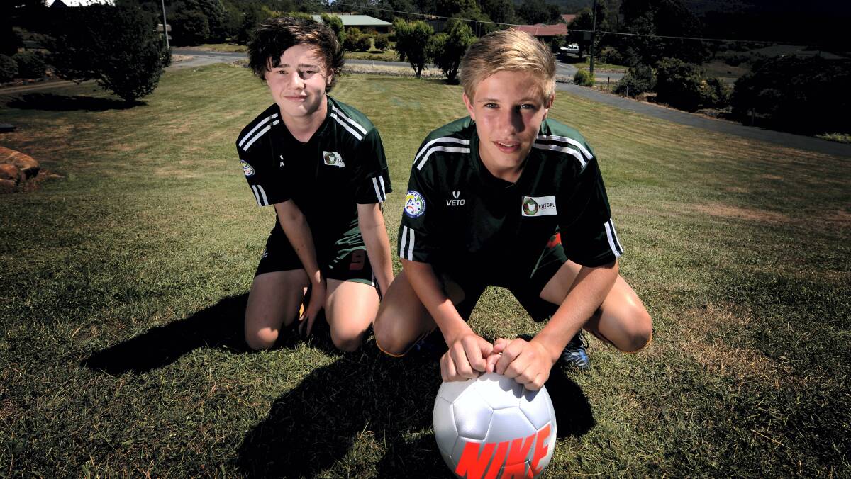 Northern futsal players Zac Cross and Jarrod Linger have been selected to play for Australia in a tour of Greece in October.   Picture: GEOFF ROBSON