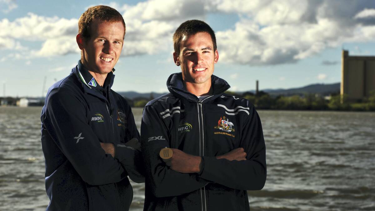Launceston rowers Ali Foot and Blair Tunevitsch have their sights set on a world cup berth. 