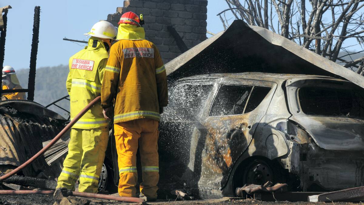 Offers of help are pouring in for a Rowella family who lost everything, including a brand new car, in a house fire on Sunday. Picture: PAUL SCAMBLER