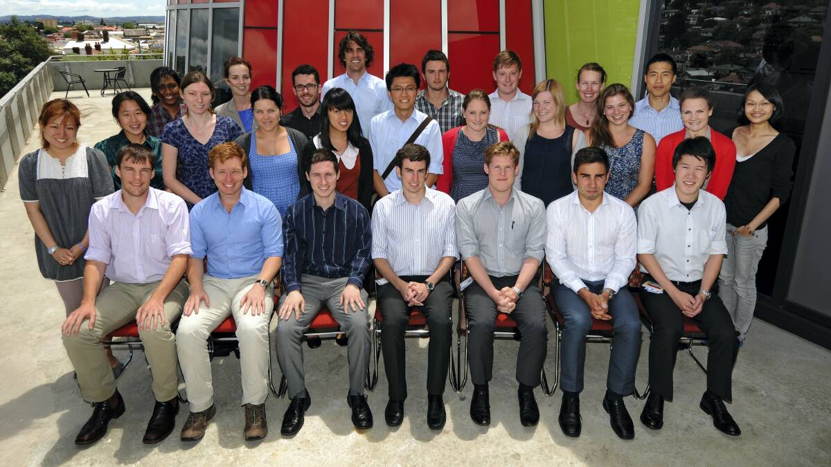 Launceston General Hospital's new interns are ready for the wards.   Picture: PHILLIP BIGGS 