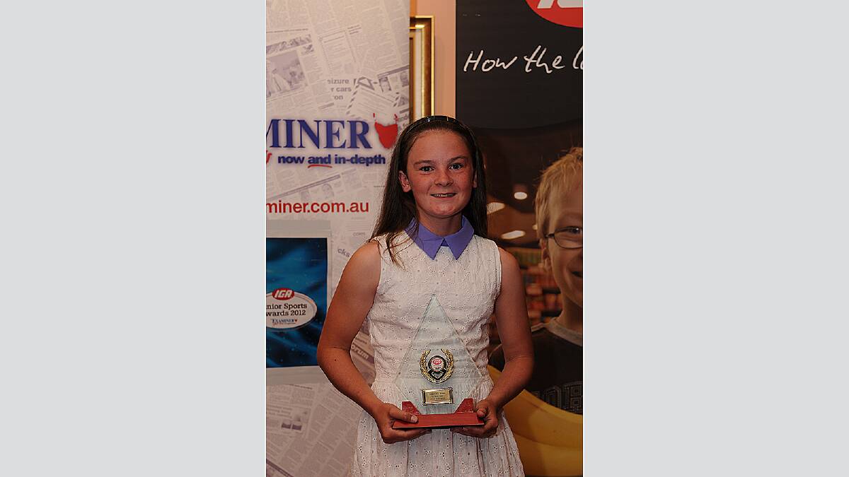 Junior Sports Awards 2012, Country Club: All Rounder Award recipient Courtney Webb
