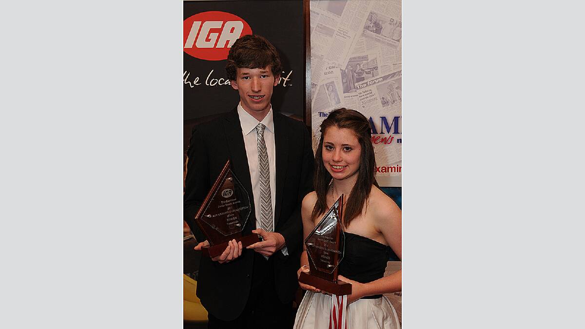 Junior Sports Awards 2012, Country Club: Team WInner Lucas Gofton and Amy Krushka
