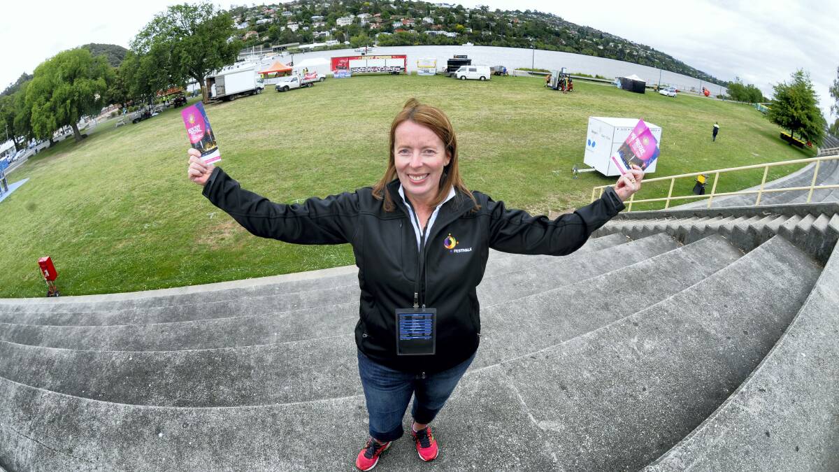 New Year on Royal organising committee chairwoman Lou Clark at Royal Park ahead of tonight's event. 