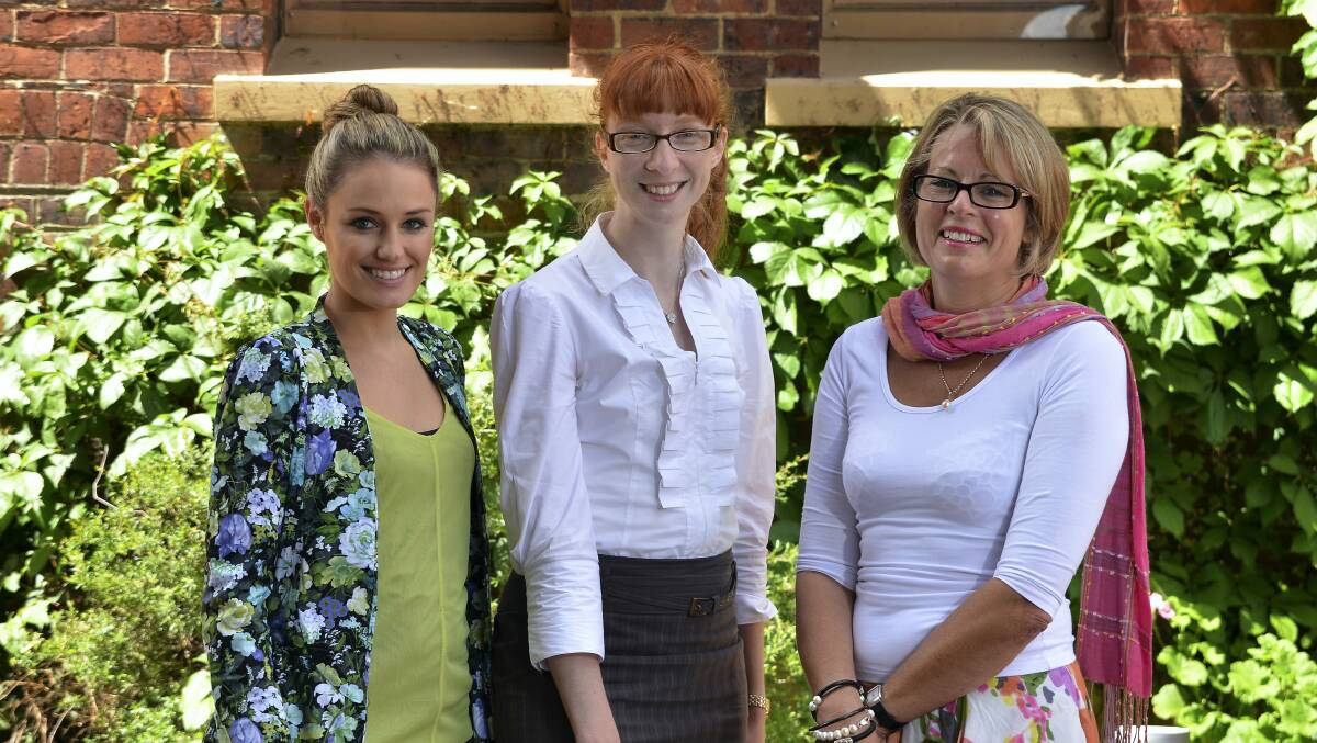 Julia Ralph, Luci Mills and Diana Butler, all of Launceston, will represent Tasmania in the 2012 Telstra Business Women's Awards in Sydney.    