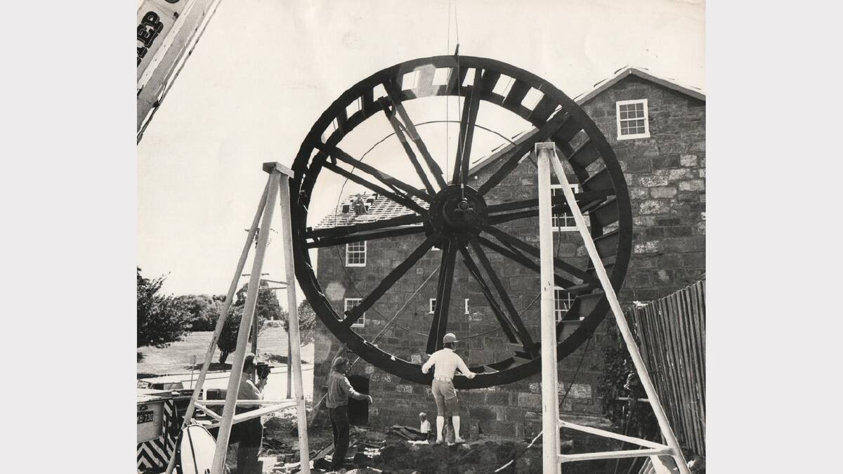 Reconstruction of the Penny Royal Mill nears completion. Photo: November 1972.