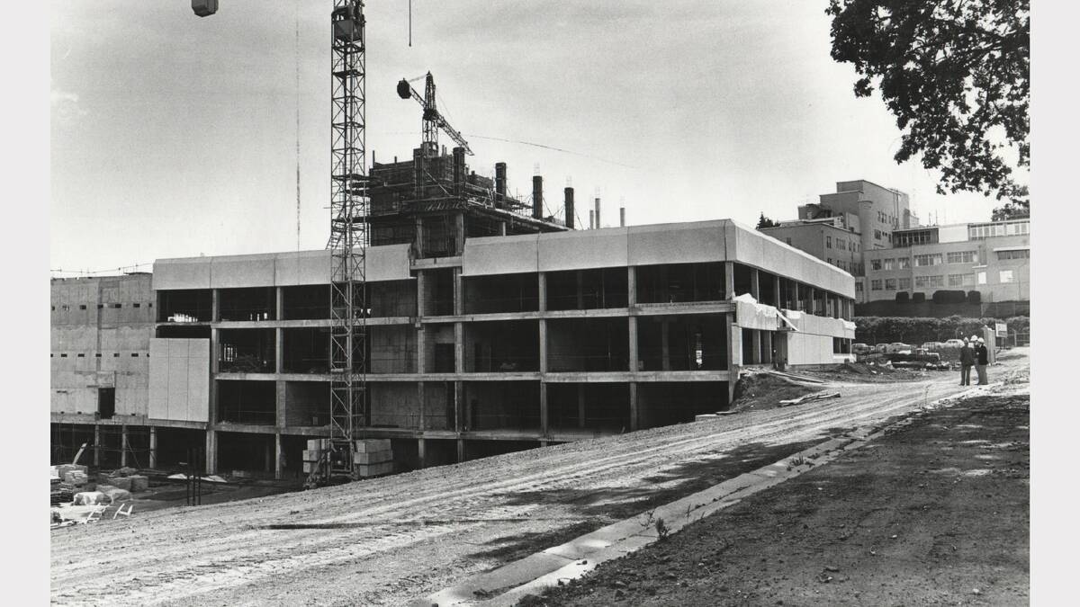 Work underway on the new Launceston General Hospital. Photo: June 1978
