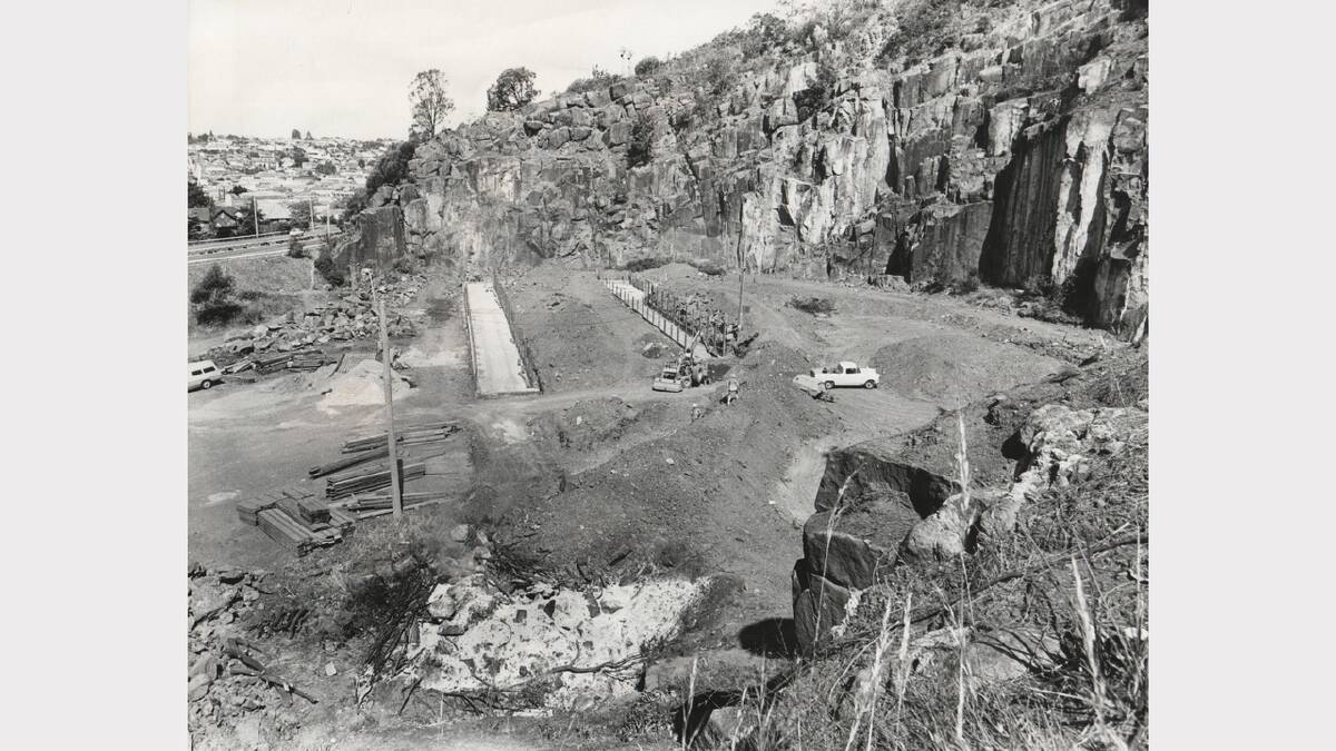 Excavation work for the Penny Royal gunpowder mill. Photo: May 1979