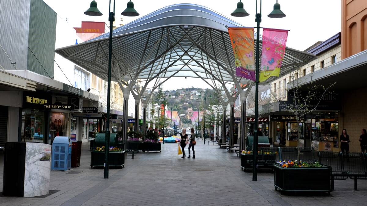 The Brisbane Street Mall.