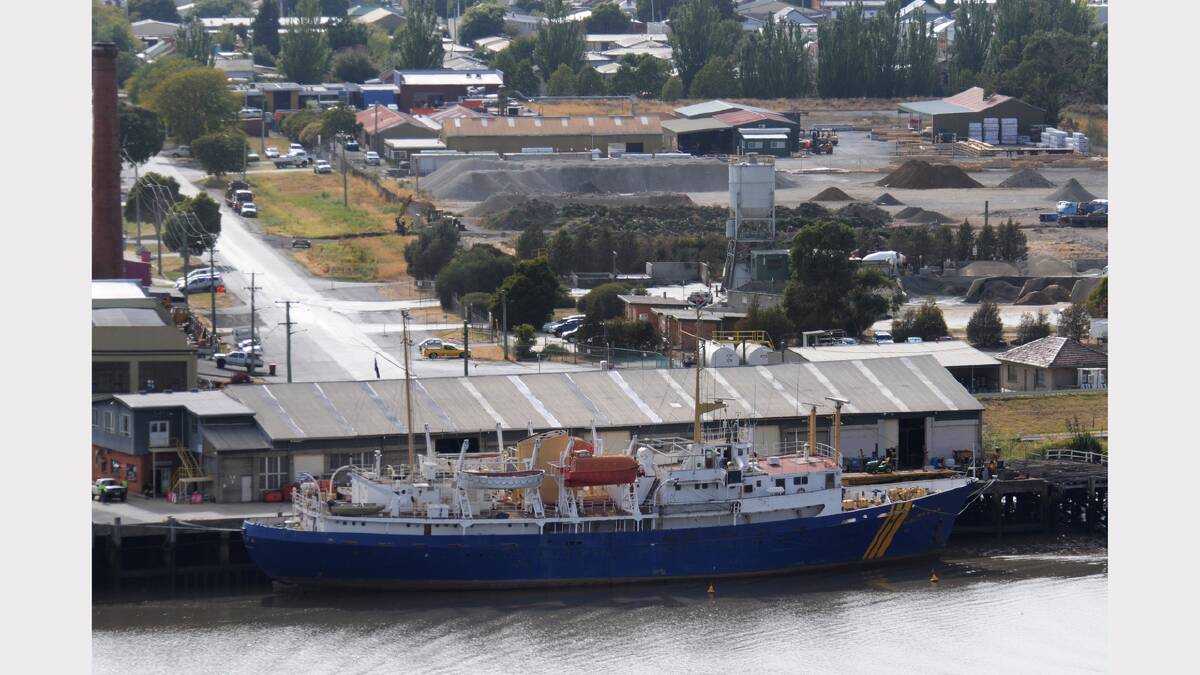 Former Port Phillip pilot vessel MV Wyuna at dock in Launceston in preparation for the trip to Melbourne. Photo: Paul Scambler