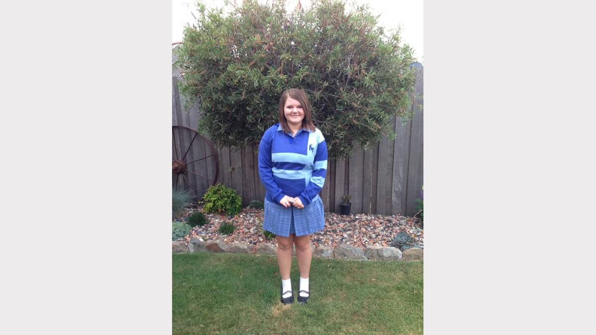 Photo sent in by Cindy Rice. Caitlin heading to grade 8 at Kings Meadows.