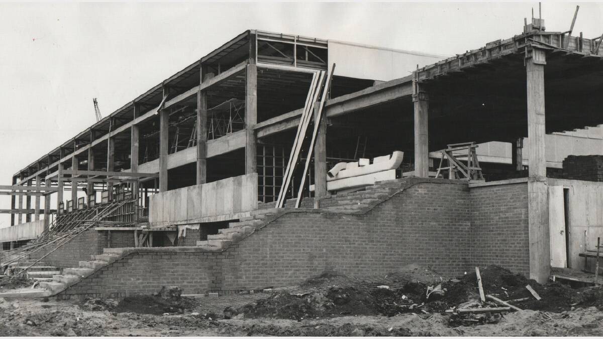 The Launceston Airport terminal under construction. Photo: December 1965.