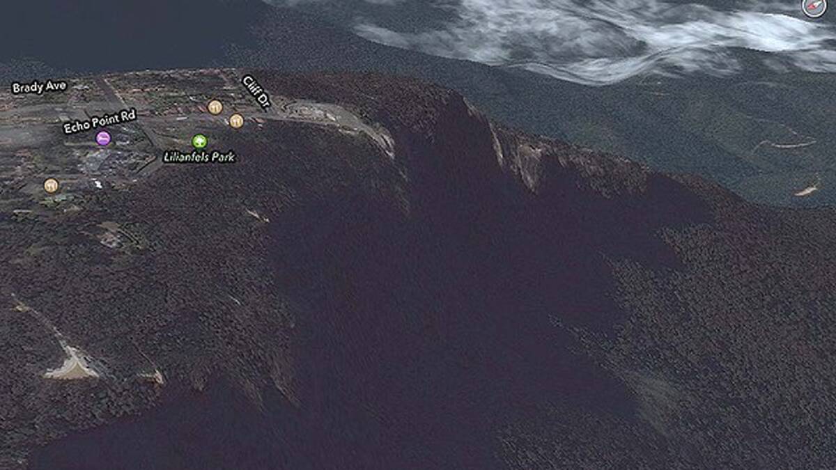The Three Sisters in Blue Mountains NSW looks somewhat eroded on Apple Maps.