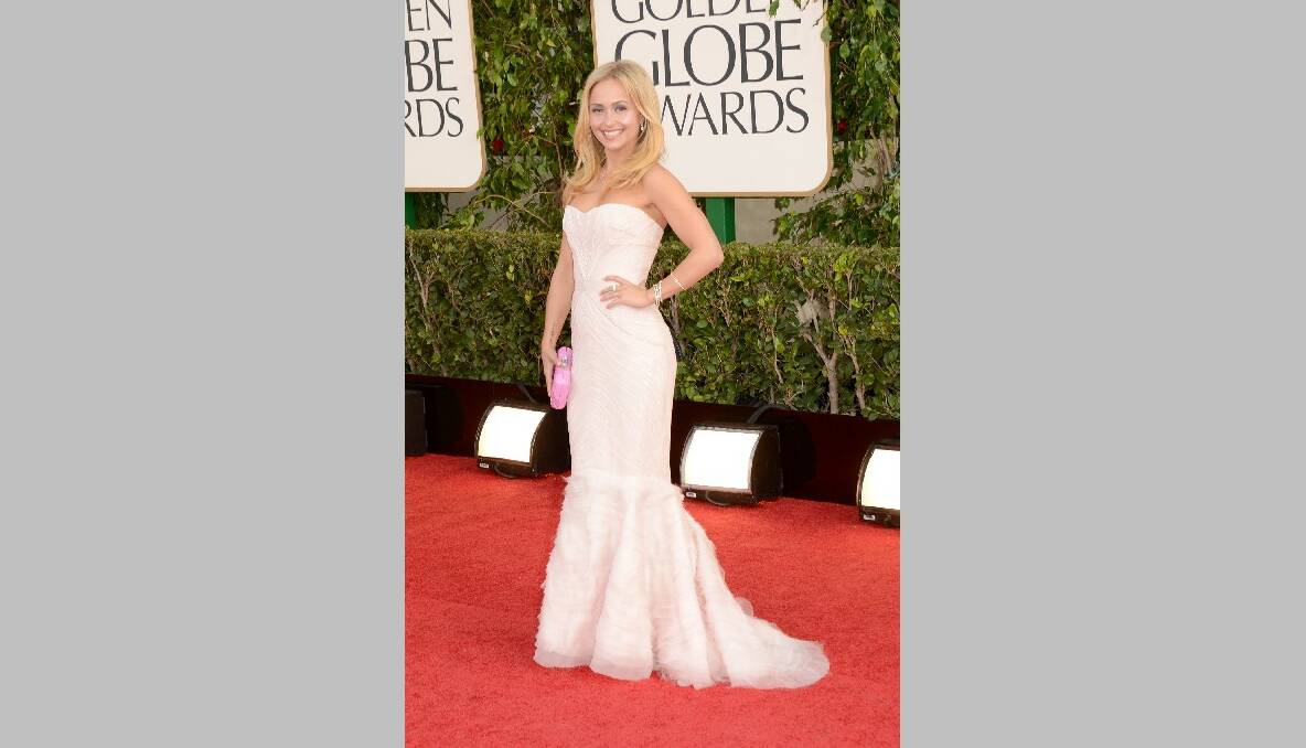 Actress Hayden Panettiere arrives at the 70th Annual Golden Globe Awards. Photo by Jason Merritt/Getty Images