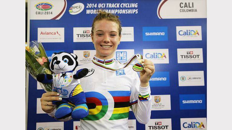 Australia’s newest World Champion Tasmania’s Amy Cure. Picture: Cycling Australia.