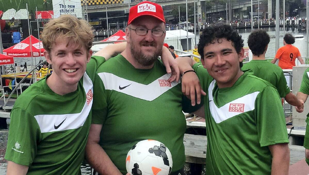 Members of  the Tasmania-ACT team David Hughes, of Canberra, Marcus Prentice, of Sydney,  who grew up in  Tasmania,  and Aziz Ali Zadah, of Hobart.