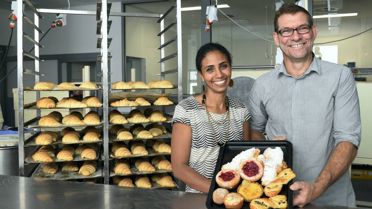 Manu Bread manager Archana Brammall and owner David Bell. Picture: MARK JESSER