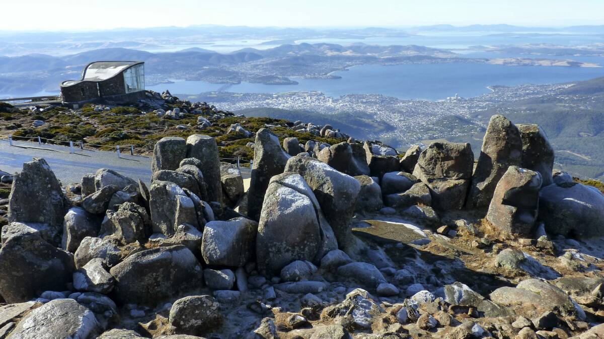 A view from Mount Wellington, also known as Kunanyi.