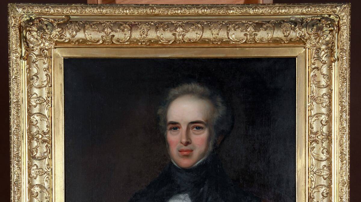 The portrait  of early Launceston resident  William Barnes.