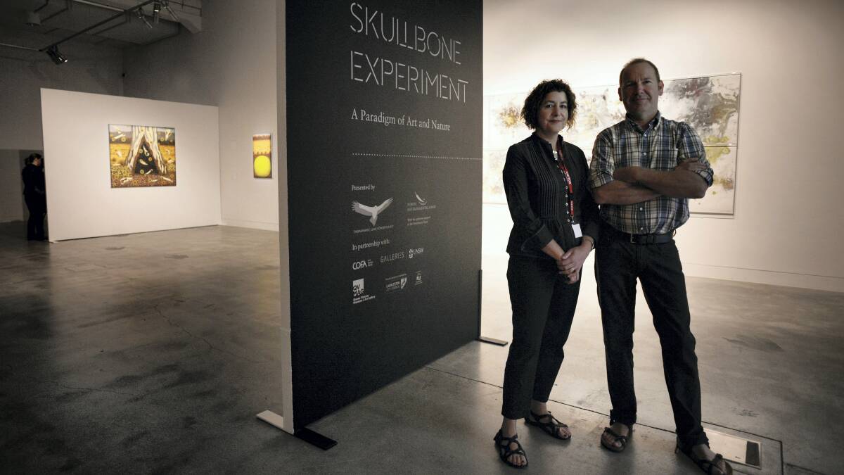 The Skullbone Experiment curators Catherine and Philip Wolfhagen. Picture: SCOTT GELSTON