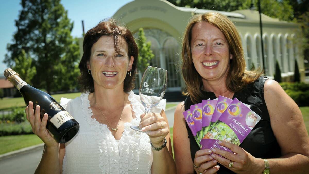Food and wine chairwoman Jo Waldron and chairwoman Louise Clark can't wait for this year's Festivale. Picture: PAUL SCAMBLER