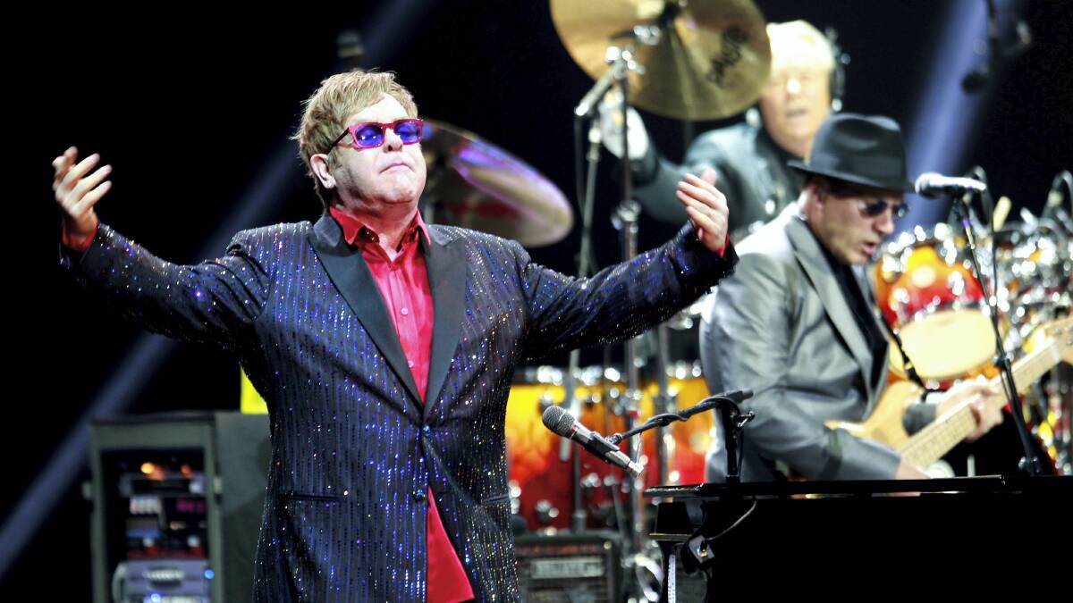 Sir Elton John at the Sydney Entertainment Centre on Thursday night.