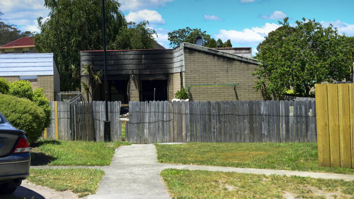 The Ravenswood unit that was damaged by fire on Saturday night. Picture: PHILLIP BIGGS