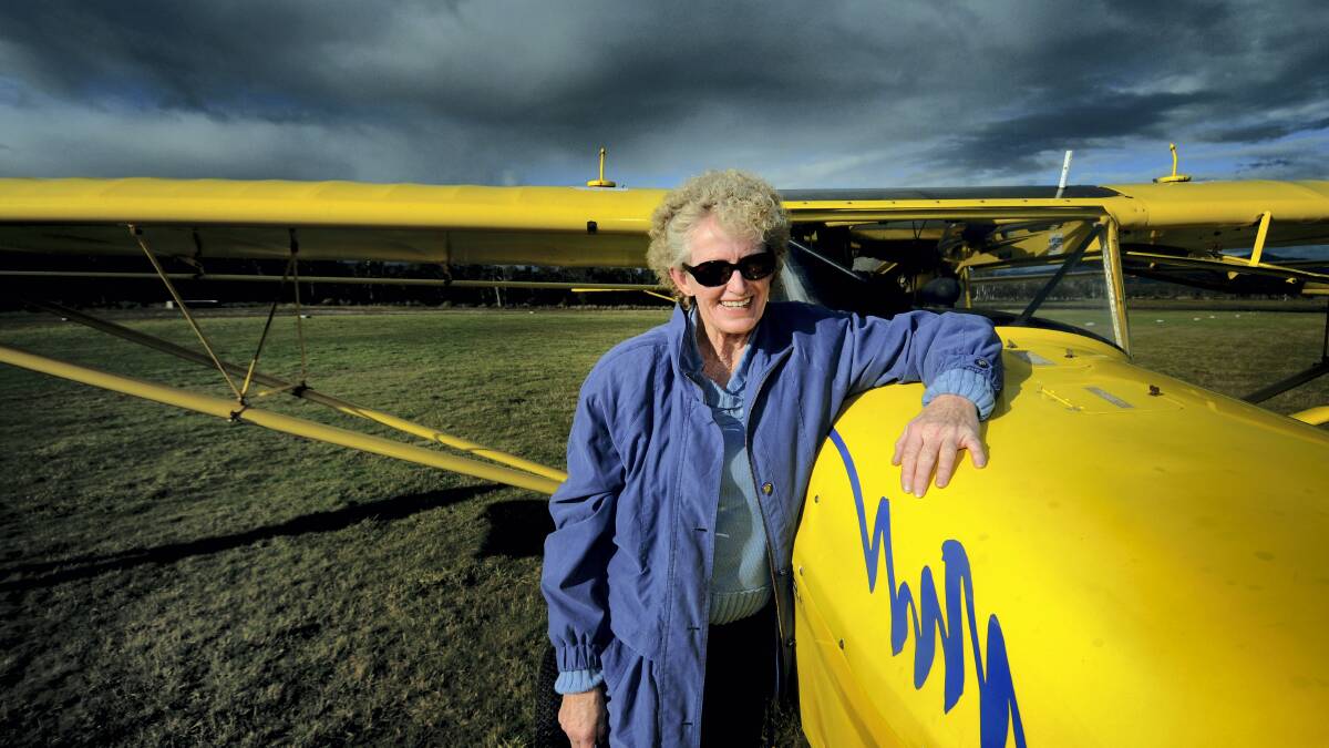 Debbie Stewart with her new plane