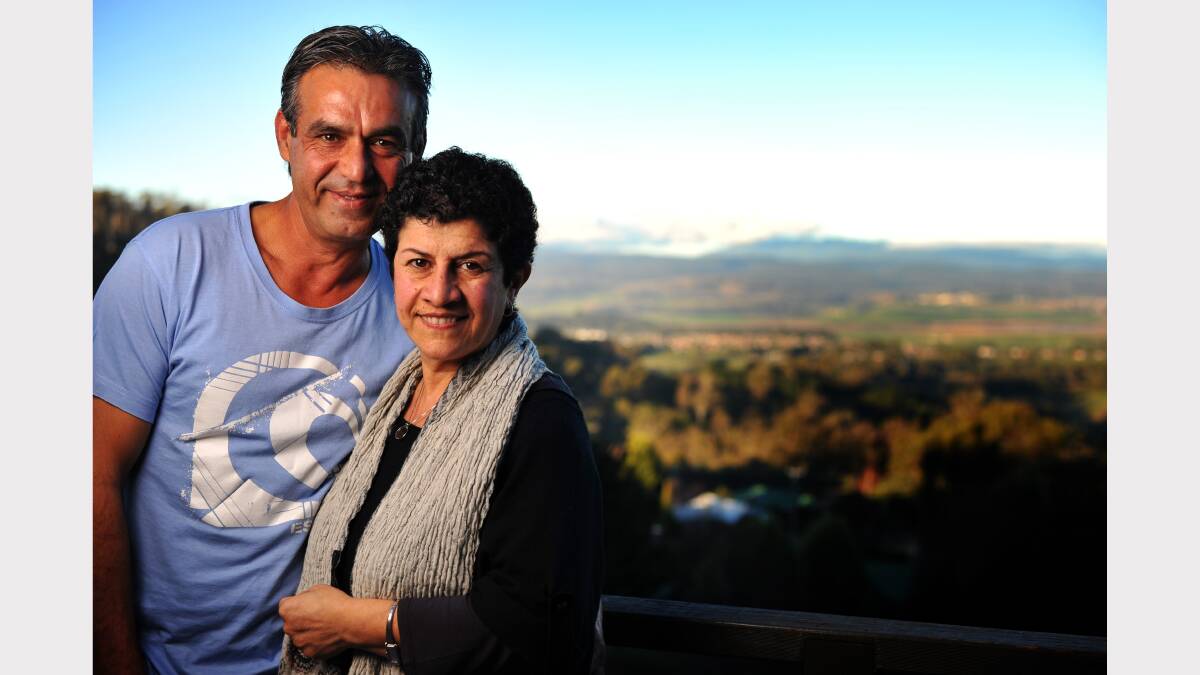 Alex Eskenderi and wife May Missaghian both had harrowing escapes from Iran, trusting their lives to drug smugglers. Picture: Scott Gelston
