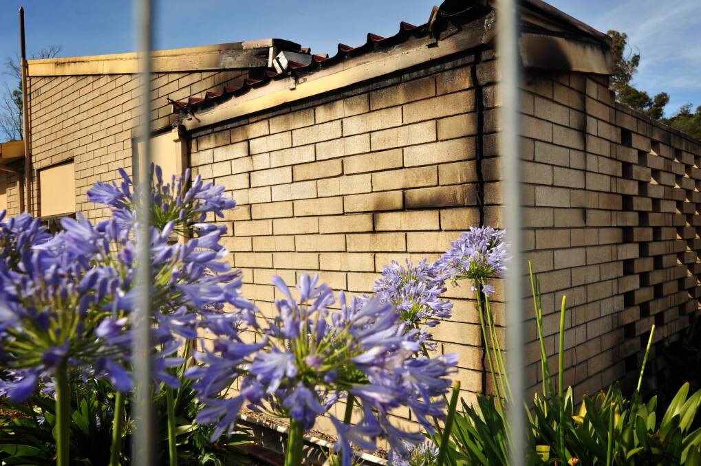 The unit at 40 Pioneer Parade, Ravenswood, that was damaged by a deliberately lit fire on Sunday. Picture: SCOTT GELSTON