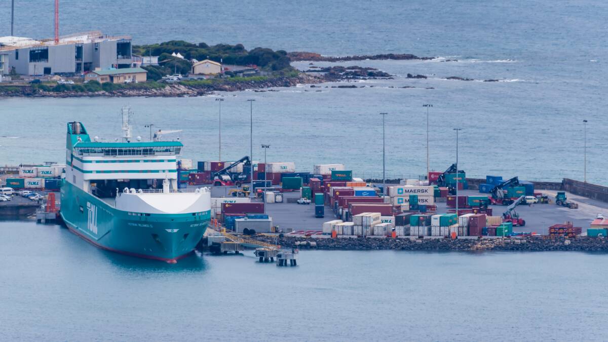 NO DELAYS: Burnie port, Toll Shipping. Picture: Simon Sturzaker