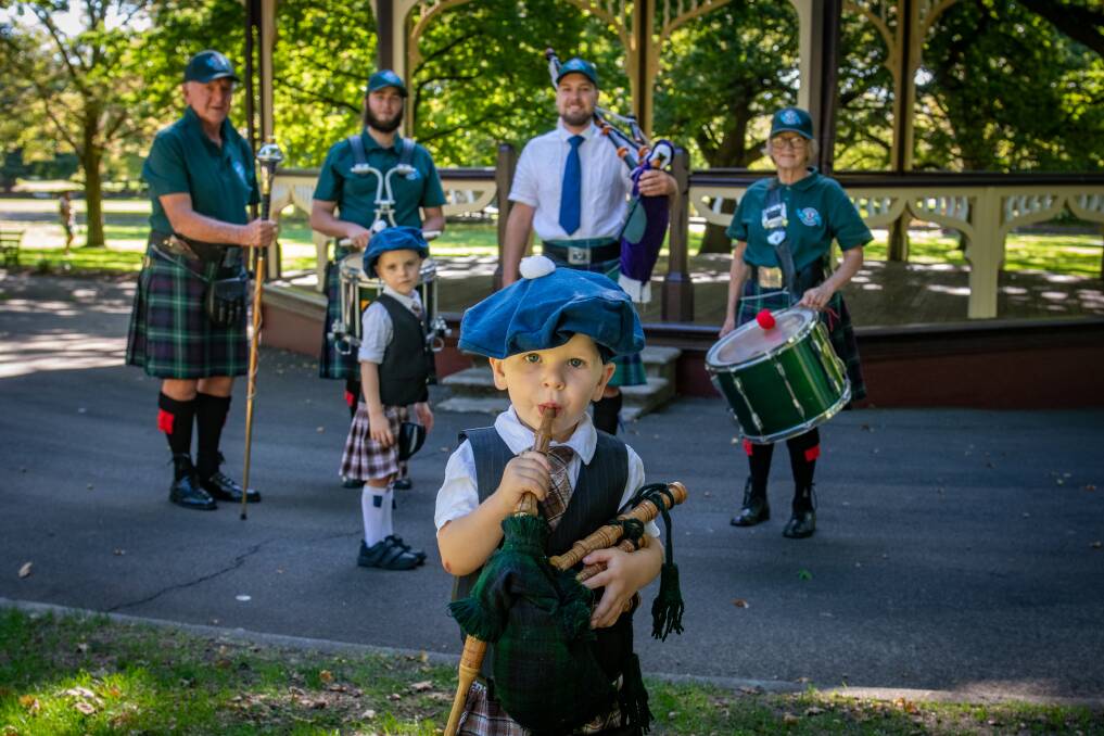 Big Day Oot is on today to celebrate St Andrew's Caledonian Pipe Band 90th anniversary. Picture by Paul Scambler