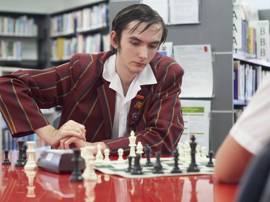 Scotch Oakburn chess captain Mitchell Fulton. Picture by Rod Thompson