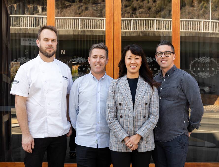 Stillwater Restaurant's executive chef Craig Will, hotelier Chris McNally, front of house Bianca Welsh and sommelier James Welsh believe being listed on the Gourmet Traveller's best restaurants list "solidifies" their place among Australia's top dining experiences. Supplied picture