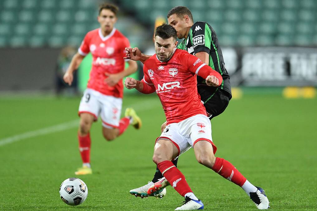 ANOTHER TRIP: Wellington Phoenix isn't unfamiliar with Tasmania after playing at UTAS Stadium last year. Picture: Getty Images