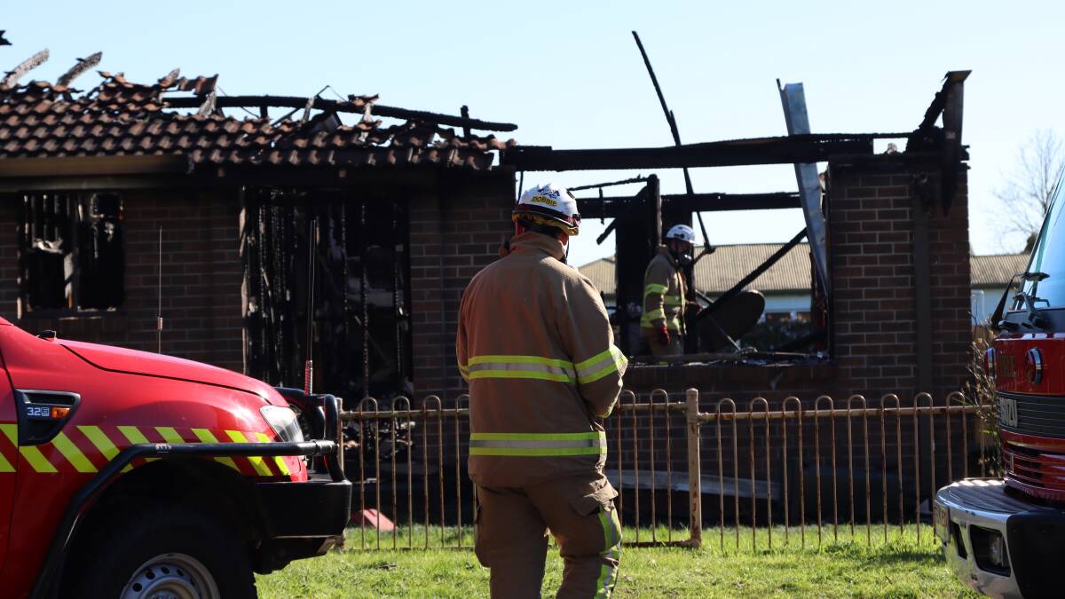 Blaze guts house, police suspect deliberate fire