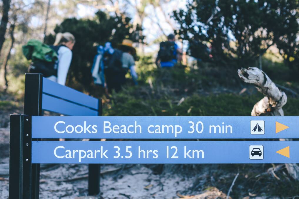 Developer gives assurances the public camping at Cooks Beach is away from the proposed camps. Supplied picture