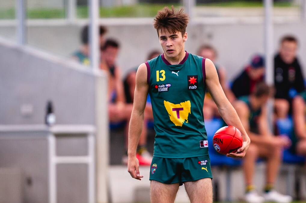PRESSURE OFF: Burnie's Seth Campbell has made a statement upon becoming a late addition to the AFL national draft combine after suffering the initial disappointment of not being selected. Picture: Solstice Digital