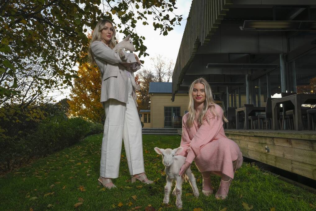 Fashion by Australian Wool Innovation Justine Barber and Maddie Wadley-Keygan. Picture by Craig George.