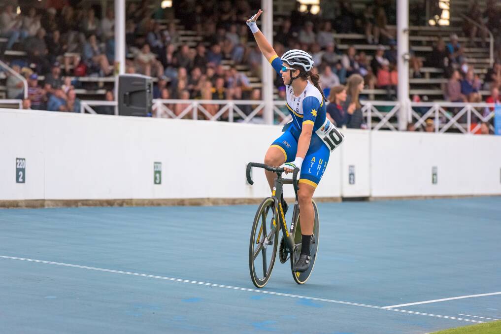 IN FORM: Launceston's Georgia Baker will headline a competitive group of women's cyclists at the carnivals. Picture: Simon Sturzaker