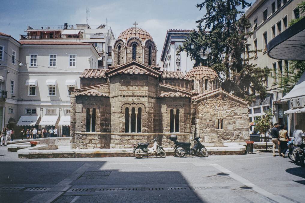 Church of Panagia Kapnikarea built in the 11th century. 