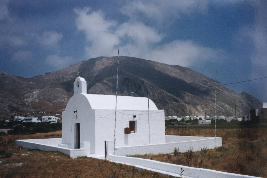 A tiny church on Ios